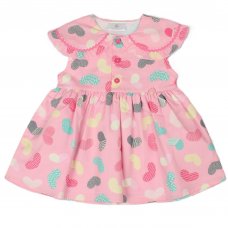 E33206: Baby Girls All Over Print Lined Dress  (1-2 Years)